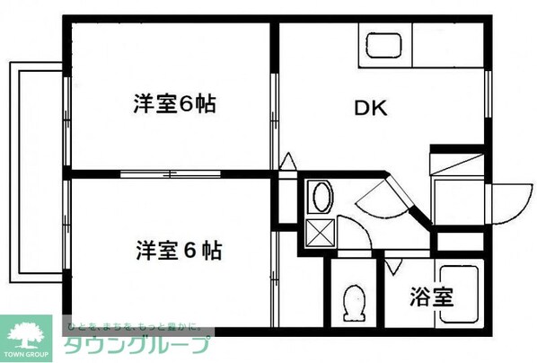 メゾンテヅカ Aの物件間取画像